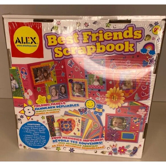 ALEX Other - Scrapbooking Crafts for Best Friends Kit by Alex - Board, Sticker, Glue, Glitter